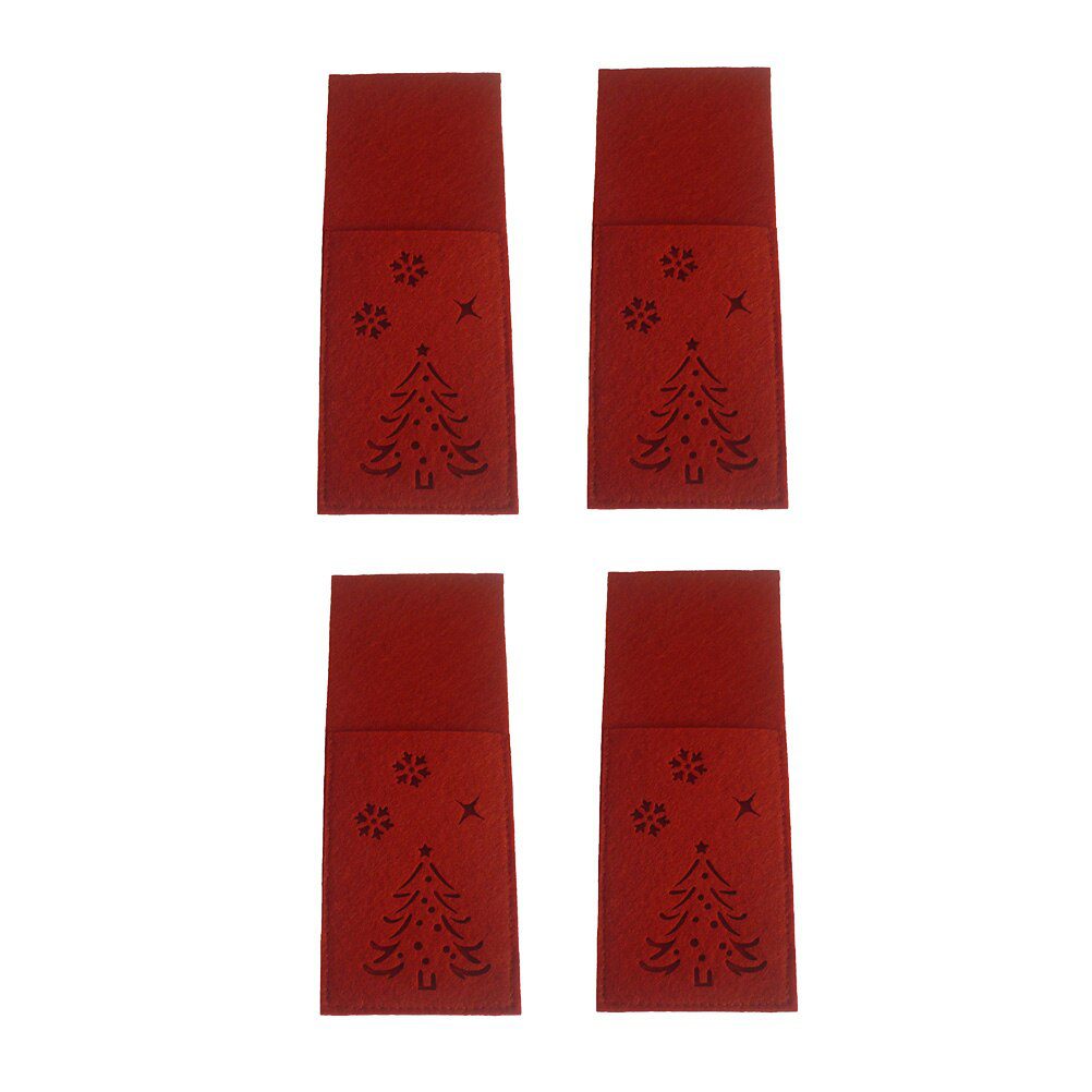 Christmas Cloth Cutlery Bags Set