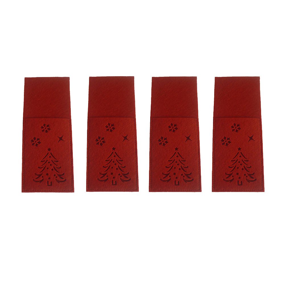 Christmas Cloth Cutlery Bags Set