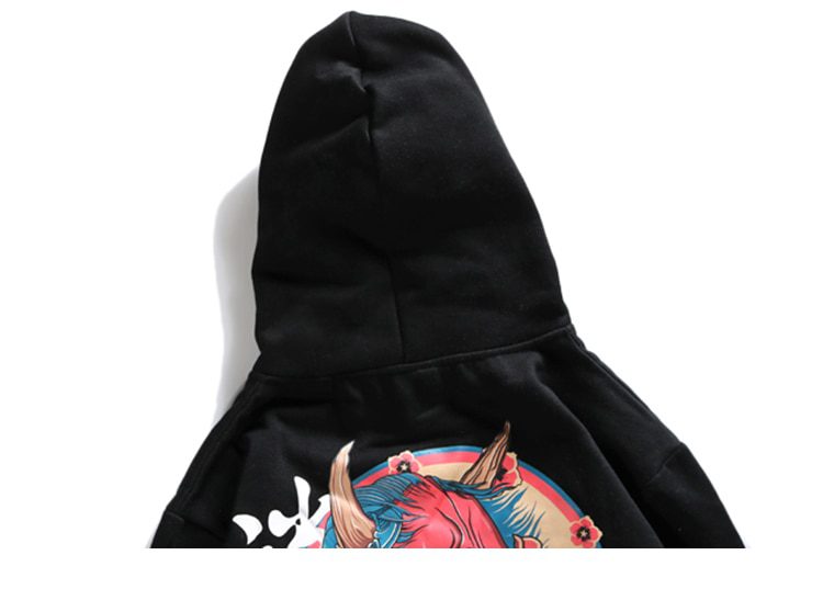 Cotton Men's Hoodie in Hip-Hop Style