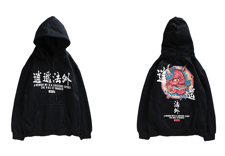 Cotton Men's Hoodie in Hip-Hop Style