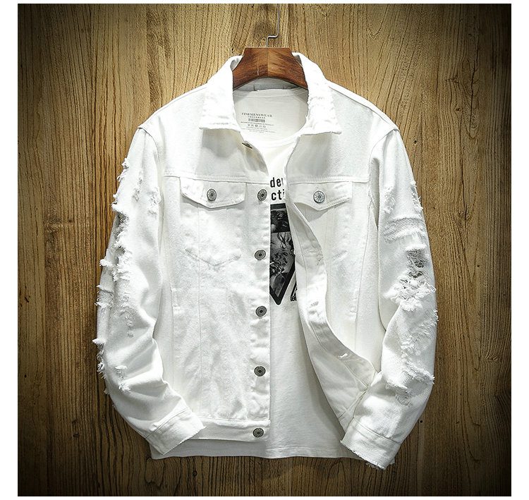 Men's Ripped Denim Jacket