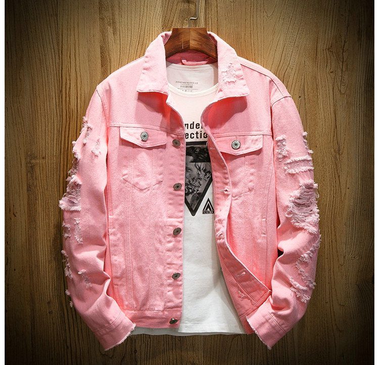 Men's Ripped Denim Jacket