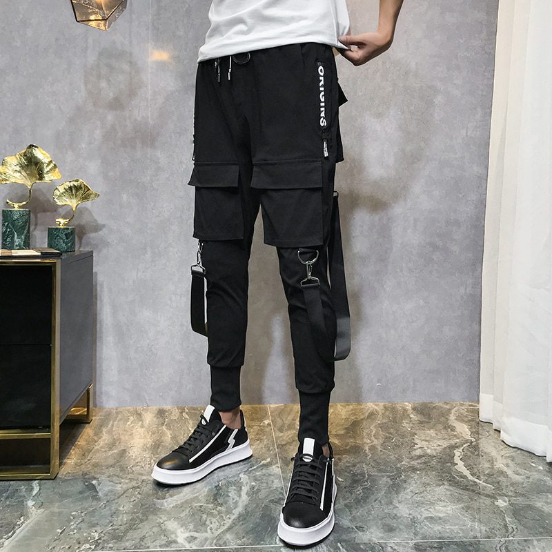 Casual Men's Pants in Black Color