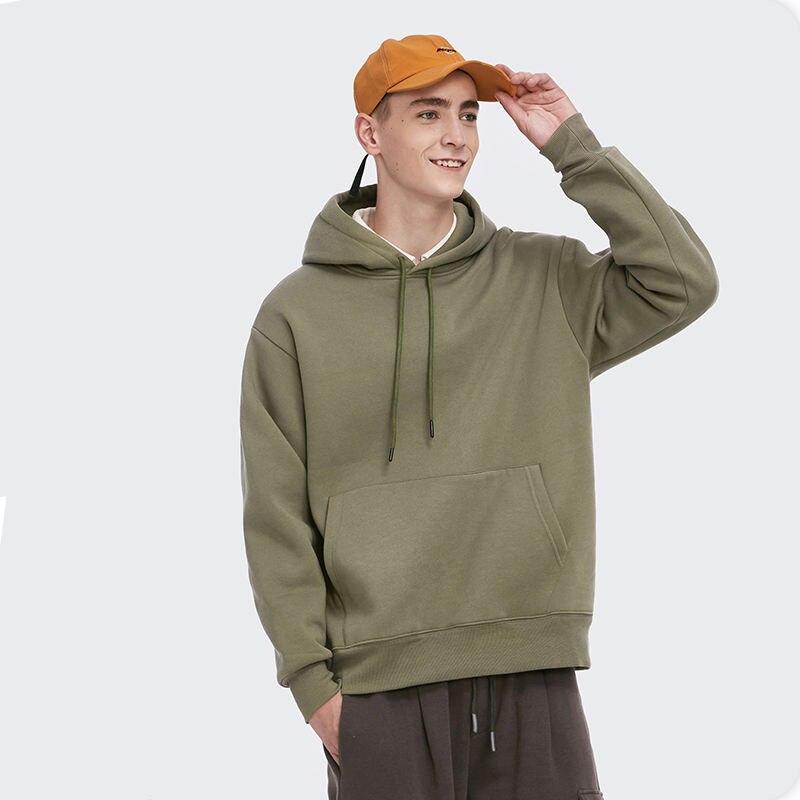 Men's Cotton Solid Color Hoodie