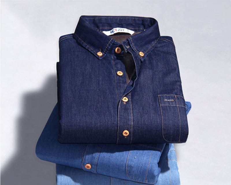 Men's Winter Jeans Shirt