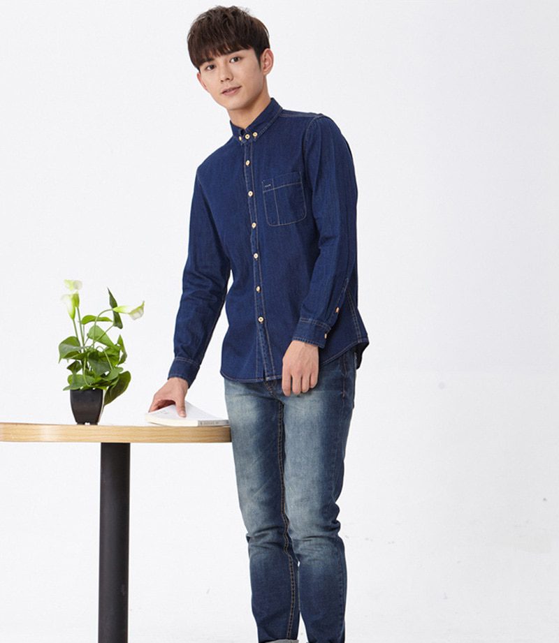 Men's Winter Jeans Shirt