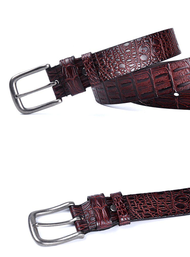 Men's Crocodile Pattern Belt