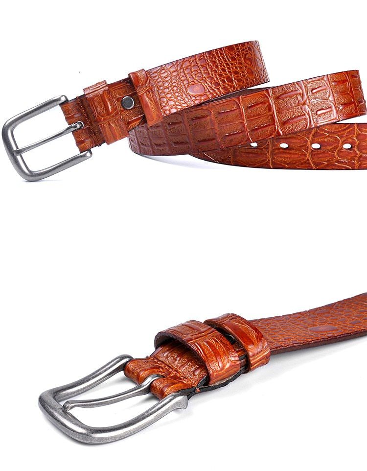 Men's Crocodile Pattern Belt